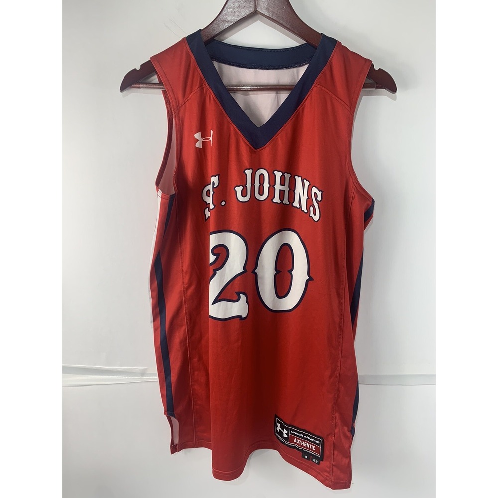 Under Armour Womens Medium St.Johns #20 Athletic No Sleeve Basket Ball Jersey